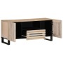 Mueble de TV madera maciza de mango 100x34x46 cm de , Almacenamiento para CD y DVD - Ref: Foro24-377507, Precio: 136,58 €, De...