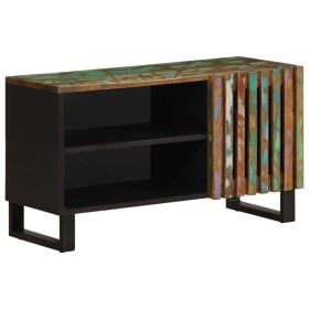 Mueble de TV madera maciza de acacia 80x34x46 cm de , Almacenamiento para CD y DVD - Ref: Foro24-377513, Precio: 103,99 €, De...