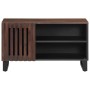 Solid mango wood TV stand in brown, 80x34x46 cm by , CD and DVD storage - Ref: Foro24-377511, Price: 95,99 €, Discount: %