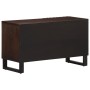 Solid mango wood TV stand in brown, 80x34x46 cm by , CD and DVD storage - Ref: Foro24-377511, Price: 95,99 €, Discount: %