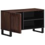 Solid mango wood TV stand in brown, 80x34x46 cm by , CD and DVD storage - Ref: Foro24-377511, Price: 95,99 €, Discount: %