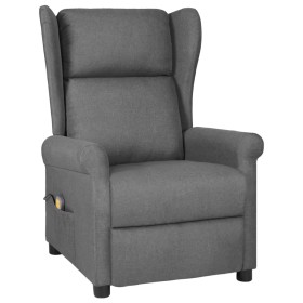 Sillón de masaje tela gris claro de , Sillones de masaje eléctricos - Ref: Foro24-348516, Precio: 220,74 €, Descuento: %