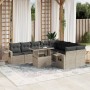 Set Gartensofas 10-tlg. mit Kissen synthetisches Rattan hellgrau von , Gartensets - Ref: Foro24-3268132, Preis: 762,75 €, Rab...