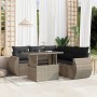 Set mit 6 Gartensofas und Kissen synthetisches Rattangrau von , Gartensets - Ref: Foro24-3268532, Preis: 534,90 €, Rabatt: %