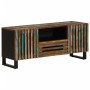 Mueble de TV madera maciza de acacia 100x34x46 cm de , Almacenamiento para CD y DVD - Ref: Foro24-377508, Precio: 135,62 €, D...