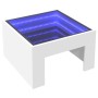 Coffee table with Infinity LED white 50x50x30 cm by , Coffee table - Ref: Foro24-847602, Price: 84,99 €, Discount: %