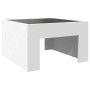 Coffee table with Infinity LED white 50x50x30 cm by , Coffee table - Ref: Foro24-847602, Price: 84,99 €, Discount: %