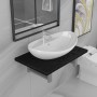 Conjunto de muebles de baño 2 piezas cerámica negro de , Muebles de baño - Ref: Foro24-279337, Precio: 107,84 €, Descuento: %