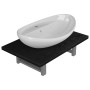 Conjunto de muebles de baño 2 piezas cerámica negro de , Muebles de baño - Ref: Foro24-279337, Precio: 107,84 €, Descuento: %