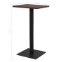 Dark ash bistro table 50x50x107 cm by , Kitchen and dining tables - Ref: Foro24-321923, Price: 108,19 €, Discount: %