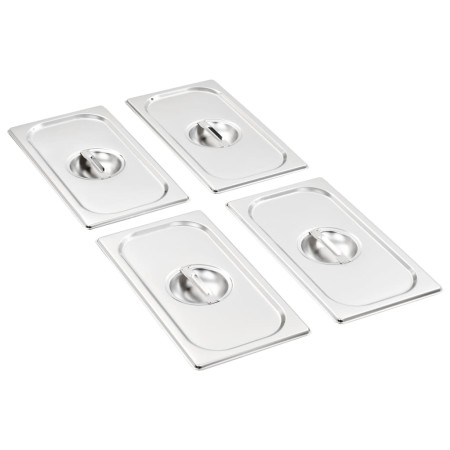 Edelstahldeckel für Gastronorm-Behälter 1/3, 4 Stück. von , Eimerdeckel für Dampftische - Ref: Foro24-50898, Preis: 26,86 €, ...