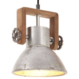 Industrial hanging lamp 25 W silver round 19 cm E27 by , Lamps - Ref: Foro24-320531, Price: 43,99 €, Discount: %