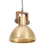 Round industrial hanging lamp 25 W brass 30 cm E27 by , Lamps - Ref: Foro24-320533, Price: 61,99 €, Discount: %