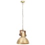 Round industrial hanging lamp 25 W brass 30 cm E27 by , Lamps - Ref: Foro24-320533, Price: 61,99 €, Discount: %