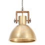 Round industrial hanging lamp 25 W brass 30 cm E27 by , Lamps - Ref: Foro24-320533, Price: 61,99 €, Discount: %