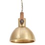 Round industrial hanging lamp 25 W brass 30 cm E27 by , Lamps - Ref: Foro24-320533, Price: 61,99 €, Discount: %