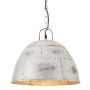 Vintage hanging lamp 25 W silver round 31 cm E27 by , Lamps - Ref: Foro24-320546, Price: 49,99 €, Discount: %