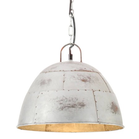 Vintage hanging lamp 25 W silver round 31 cm E27 by , Lamps - Ref: Foro24-320546, Price: 49,99 €, Discount: %