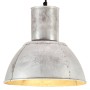 Round hanging lamp 25 W silver 28.5 cm E27 by , Lamps - Ref: Foro24-320567, Price: 34,47 €, Discount: %