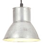 Round hanging lamp 25 W silver 17 cm E27 by , Lamps - Ref: Foro24-320571, Price: 24,94 €, Discount: %