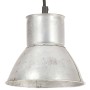 Round hanging lamp 25 W silver 17 cm E27 by , Lamps - Ref: Foro24-320571, Price: 27,99 €, Discount: %