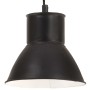 Round black hanging lamp 25 W 17 cm E27 by , Lamps - Ref: Foro24-320573, Price: 27,13 €, Discount: %