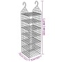 Hanging shelf for closet with 7 shelves by , Dresser Organizers and Bar Hangers - Ref: Foro24-344375, Price: 42,08 €, Discoun...