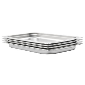 Gastronorm-Behälter 4 Stück GN 1/1 40 mm Edelstahl von , Eimer für Dampftische - Ref: Foro24-50879, Preis: 56,99 €, Rabatt: %