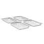 Gastronorm trays 4 units GN 1/1 40 mm stainless steel by , Buckets for steam tables - Ref: Foro24-50879, Price: 52,79 €, Disc...