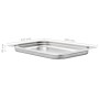 Gastronorm trays 4 units GN 1/1 40 mm stainless steel by , Buckets for steam tables - Ref: Foro24-50879, Price: 52,79 €, Disc...