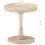 Mesa auxiliar de madera maciza de mango Ø40x45 cm de , Mesas auxiliares - Ref: Foro24-320600, Precio: 82,01 €, Descuento: %