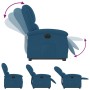 Sillón eléctrico reclinable elevable de terciopelo azul de , Sillones - Ref: Foro24-3204332, Precio: 318,35 €, Descuento: %