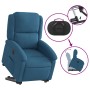 Blue velvet electric reclining lift chair by , Armchairs - Ref: Foro24-3204332, Price: 318,35 €, Discount: %