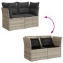 Gartensofa mit Kissen, 2-Sitzer, helles graues Kunststoffrattan von , Outdoor-Sofas - Ref: Foro24-366192, Preis: 180,48 €, Ra...