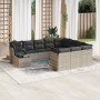 Garden sofa set 11 pieces and gray synthetic rattan cushions by , Garden sets - Ref: Foro24-3250101, Price: 821,63 €, Discoun...