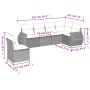 Garden sofa set 6 pieces and gray synthetic rattan cushions by , Garden sets - Ref: Foro24-3253769, Price: 484,21 €, Discount: %