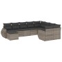 Set sofás jardín 10 pzas con cojines ratán sintético gris claro de , Conjuntos de jardín - Ref: Foro24-3254199, Precio: 760,8...