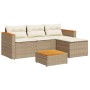 Garden sofa set with beige cushions 3 pcs PE rattan by , Garden sets - Ref: Foro24-365828, Price: 324,99 €, Discount: %