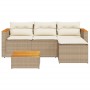 Garden sofa set with beige cushions 3 pcs PE rattan by , Garden sets - Ref: Foro24-365828, Price: 324,99 €, Discount: %