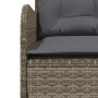 Gartensofa in L-Form mit grauen Kissen aus synthetischem Rattan. von , Outdoor-Sofas - Ref: Foro24-369002, Preis: 348,48 €, R...