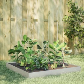 Stainless steel planter 100x100x18.5 cm by , Pots and planters - Ref: Foro24-851014, Price: 55,99 €, Discount: %