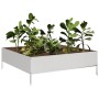 Jardinera de acero inoxidable 100x100x33,5 cm de , Maceteros y jardineras - Ref: Foro24-851028, Precio: 84,99 €, Descuento: %