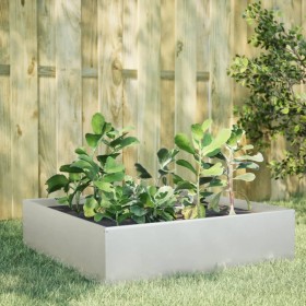 Jardinera de acero inoxidable 100x100x25 cm de , Maceteros y jardineras - Ref: Foro24-851035, Precio: 96,99 €, Descuento: %