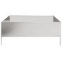 Stainless steel planter 100x100x25 cm by , Pots and planters - Ref: Foro24-851035, Price: 96,73 €, Discount: %