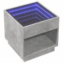 Bedside table with Infinity LED gray concrete 50x50x50 cm by , Nightstands - Ref: Foro24-3284087, Price: 103,04 €, Discount: %