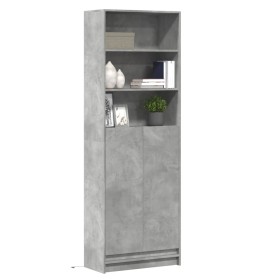 Sideboard with LED in gray concrete engineered wood 69x32.5x200 cm by , Sideboards - Ref: Foro24-3307908, Price: 166,99 €, Di...