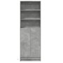 Sideboard with LED in gray concrete engineered wood 69x32.5x200 cm by , Sideboards - Ref: Foro24-3307908, Price: 167,66 €, Di...