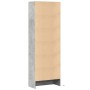 Aparador con LED madera ingeniería gris hormigón 69x32,5x200 cm de , Aparadores - Ref: Foro24-3307908, Precio: 167,66 €, Desc...