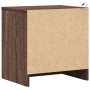 Bedside tables with LED lights 2 units engineered wood oak brown by , Nightstands - Ref: Foro24-852060, Price: 103,01 €, Disc...