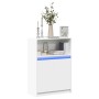 LED sideboard in white engineered wood 72x34x100 cm by , Sideboards - Ref: Foro24-852159, Price: 93,86 €, Discount: %